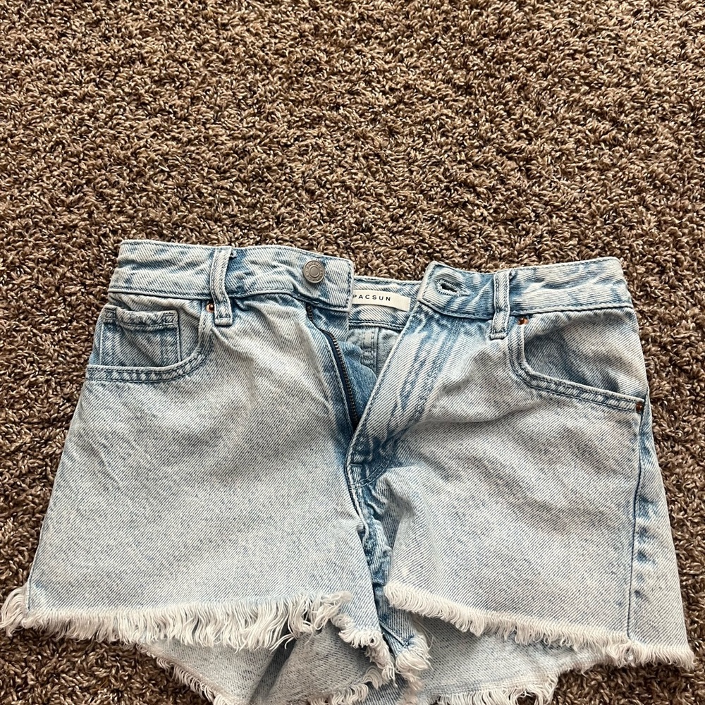 PACSUN HIGH RISE FESTIVAL JEAN SHORTS